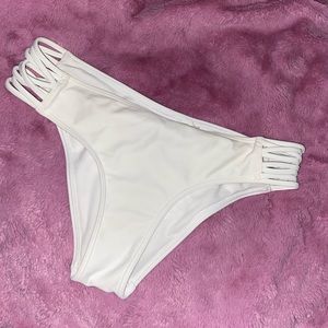 White Hollister swim bottoms